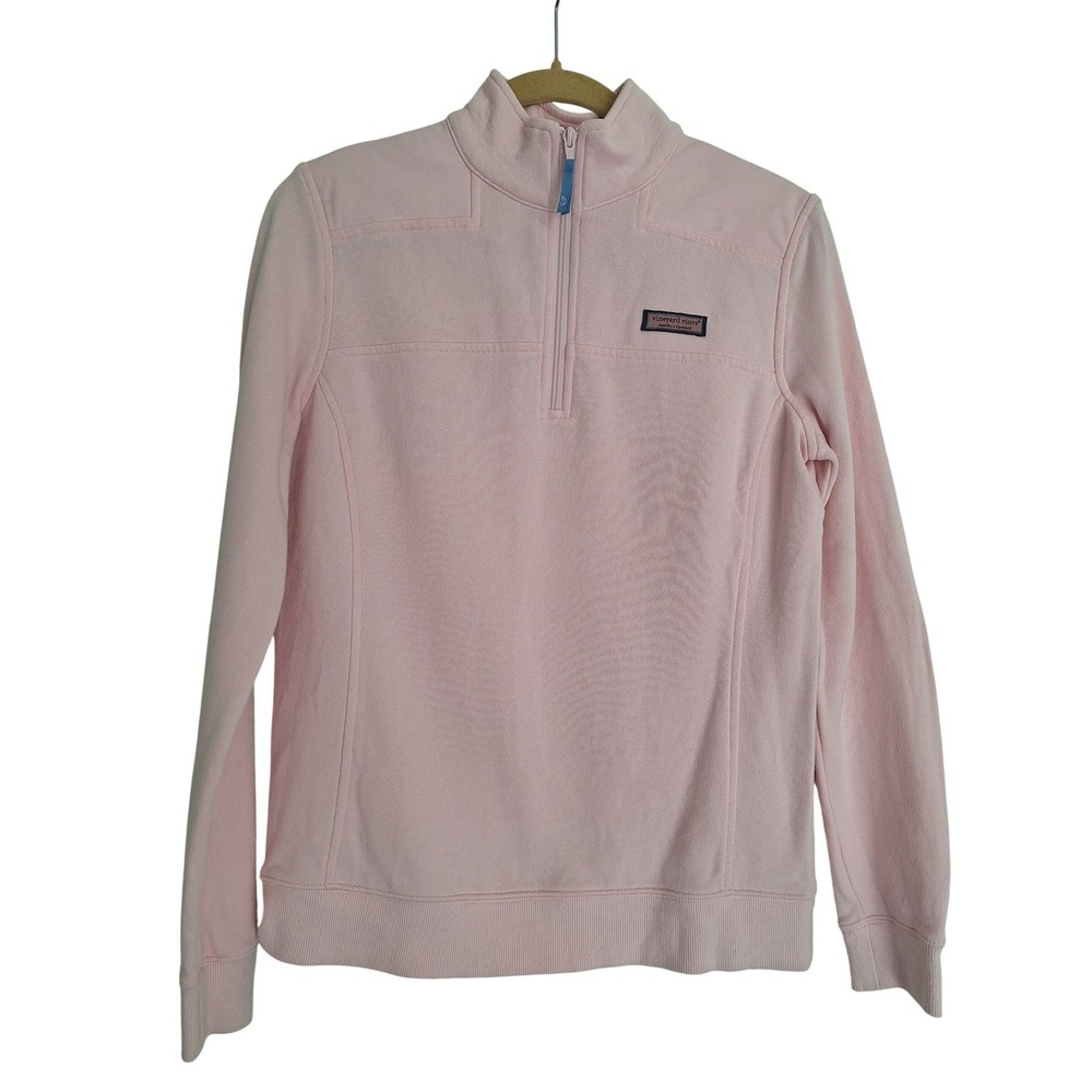 Vineyard Vines‎ women's pullover sweatshirt 1/4 Zip Pink size S